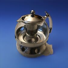 Glas-Teekanne mit Edelstahl-Stövchen ca. 1,2 Liter — unbenutzt