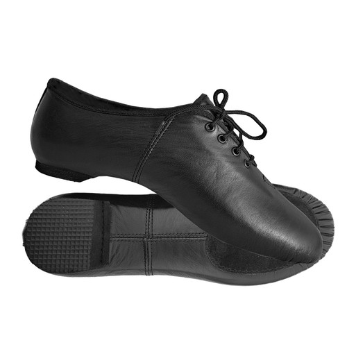 Jazz tanzschuhe schwarz leder - schwarz,