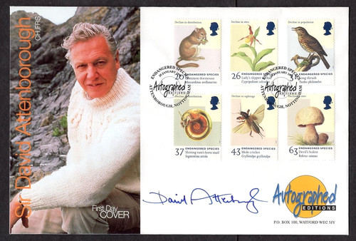 Autogramm david attenborough - david,