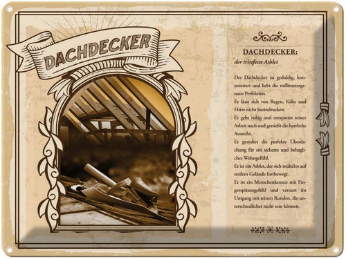 Blechschild 30x40 - , cm