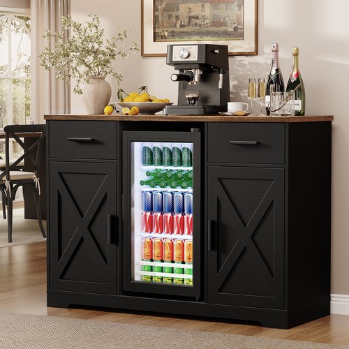 120cm kaffee barschrank mit - 120cm,
