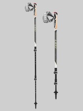 Leki Nordic Walking Traveller Carbon 90-130 cm Stocklänge - anthr./white/limegre