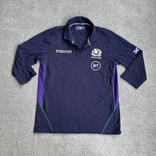 MACRON Herren Scotland Rugby Match Trikot Extra Large Jersey Logo 23505 Lila