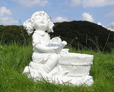 Mädchen Gartenfigur Garten