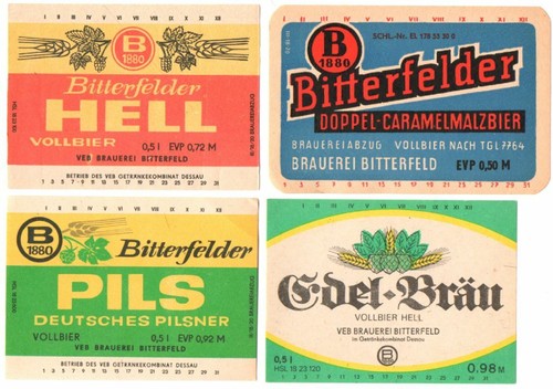 Ddr bieretiketten bitterfeld - 4,