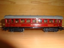 Märklin 343, Schlafwagen "MITROPA Schlafwagen", weinrot, 4 A, ohne Kart.