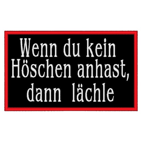 Aufnäher patch kein höschen - kein,