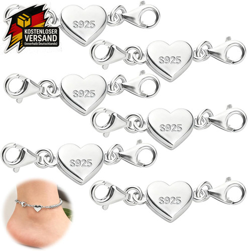 Herz magnetverschluss kette - herz,