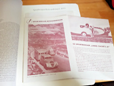 SPORT BERGER WOHNWAGEN - 1951 - ARCHIV VERLAG FAKSIMILE - 2 PROSPEKTE- CAMPING