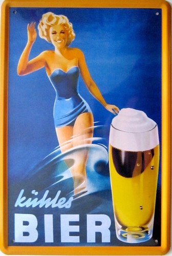 Blechschild 20x30 kühles - 20x30, cm