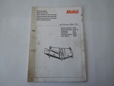 Ersatzteilliste Rotationsmäher (8146) Hako Trac 3500/3800 Anbau 8147 Hydr. Motor