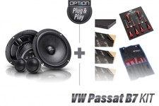 VW Passat B7 Lautsprecher-Set | Fron OPTION 2-Wege Auto Boxen P&P Kit 50W Passat