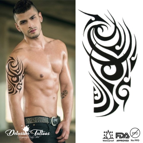 Tribal temporäres tattoo - tribal,