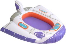 BESTWAY Kinder Schlauchboot Raumschiff lila weiss 99 x 66 cm Boot Gummiboot