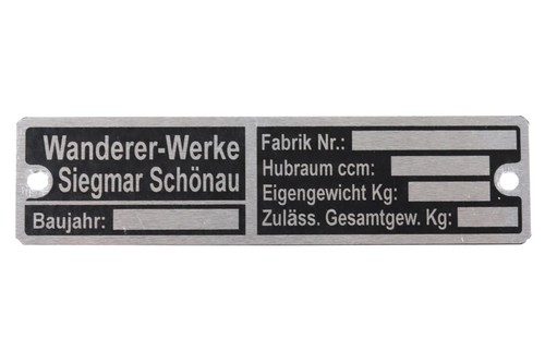 Typenschild für wanderer - typenschild,