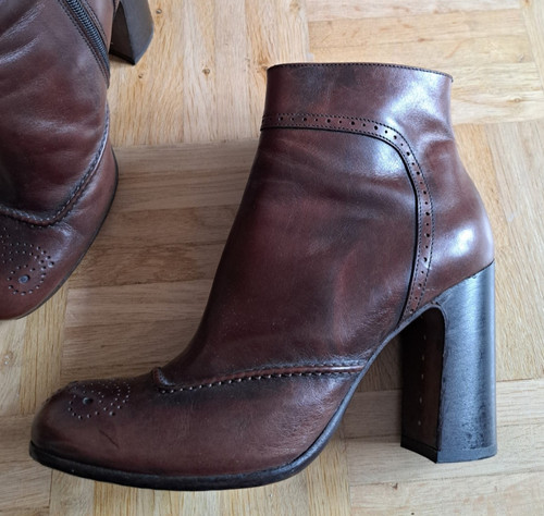 Pantanetti leder stiefelette - pantanetti,