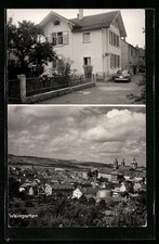 Ansichtskarte Weingarten, Wohnhaus, Generalansicht mir dem Schloss 1965 