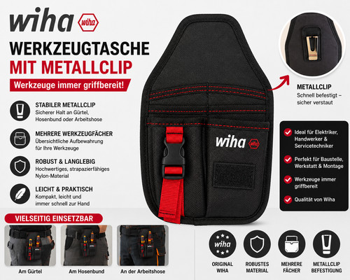 Wiha werkzeugtasche clip - wiha,