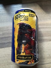 1 Dose Dr. Pepper Pyroraptor Jurassic World 355ml Can Coke Coca USA zero dark