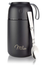 Milu Thermobehälter 450 650ml 800ml Edelstahl Essensbehälter Müsli to go B-WARE