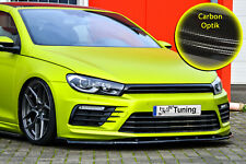 V2 Frontspoiler mit Wing aus ABS für VW Scirocco R Facelift ABE Carbon Optik