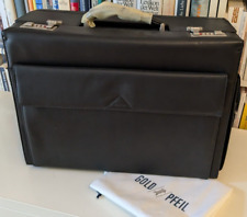 Arzttasche Leder Goldpfeil schwarz, unbenutzt mit orig. Schutzhülle