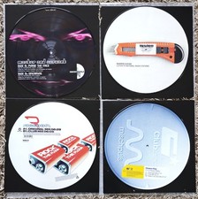 4 Picture Lps Techno Set Warren Suicide, Clubland, Master, Raccoon Top Zustand 