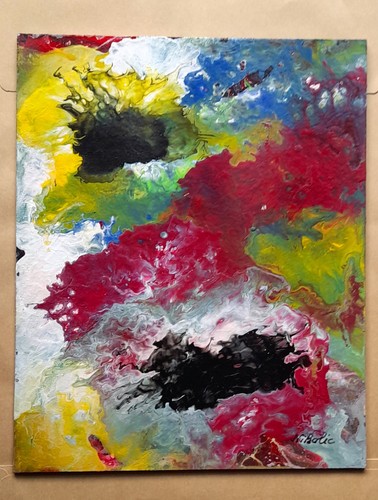 Moderne kunst 25 cm - kunst,