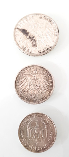 Reichsmark münzen x 3 - reichsmark,