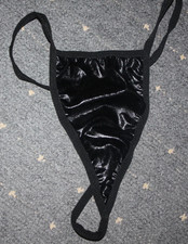 Slip String Tanga Gr One Size schwarz NEU