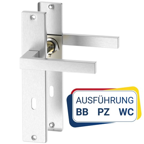 Edelstahl türbeschlag cube - edelstahl,