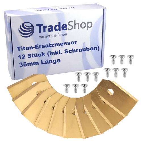 12x ersatzmesser klingen - ersatzmesser, titan