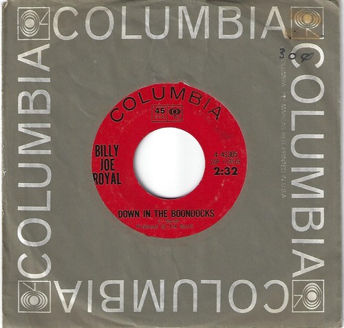 Billy joe royal down in - -,