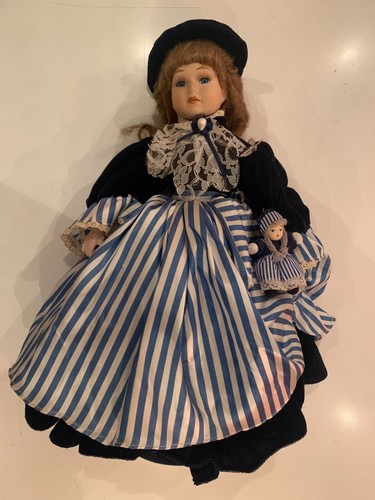 Porzellan puppe biedermeier - porzellan,