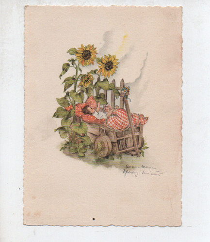 Alte postkarte kind in - postkarte,,