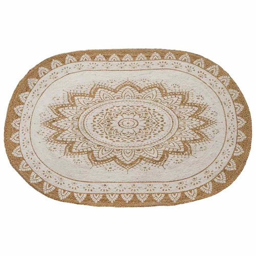 Jute teppich rutschfest boho - teppich,