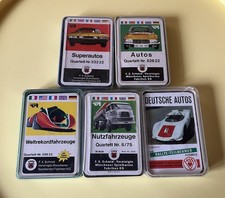 5x Auto Quartett 60er 70er