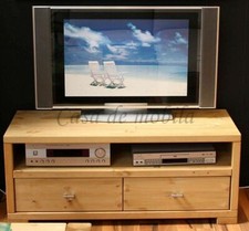 Massivholz TV-Lowboard 120cm Kiefer massiv gelaugt geölt kommode schrank Möbel