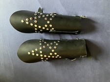 Armschützer mit Schnallen, Armschiene Lederarmschützer Leder 