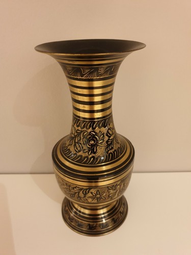 Messing vintage blumenvase - vintage,
