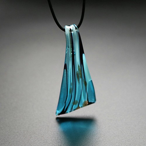 Blaues breitschwert halskette - blaues,