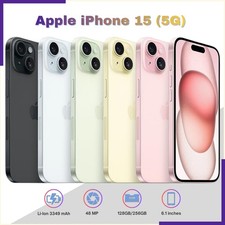 Neu Apple iPhone 15 5G 6GB+128GB/256GB Smartphone Handys Ohne Vertrag Dual SIM