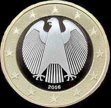 1 Euro Kursmünze BRD Deutschland 2006 F - unzirkuliert - nicht im Umlauf - RAR