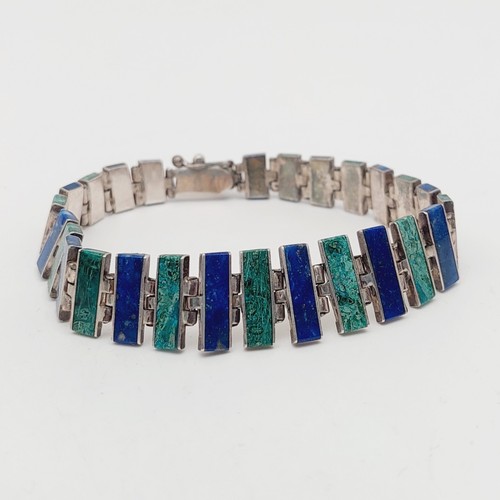 Lapislazuli malachit armband - lapislazuli,