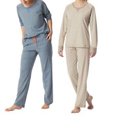SCHIESSER Damen langer Pyjama
