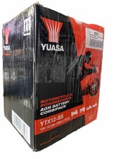 Motorrad Batterie YUASA YTX12-BS AGM geschlossen, 12V|10Ah|CCA:180A 150x87x130mm