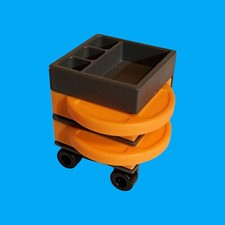 Playmobil - Beistellwagen Kleinteile-Wagen - orange / grau - aus 4413