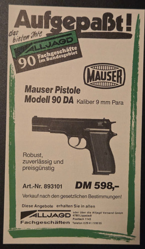 Mauser pistole da 9mm - mauser,