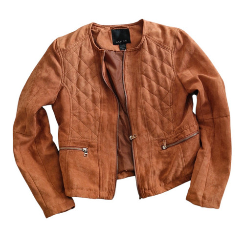 Amisu velourlederjacke jacke - amisu,