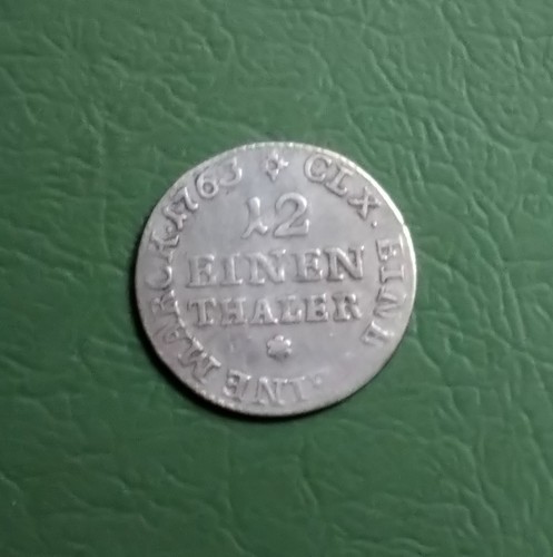 Thaler sachsen 1763 - 1/12,